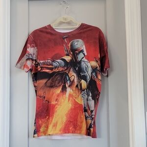 Star Wars Fiery Red Boba Fett Tee